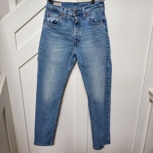 Classic 501 Button Fly Light Wash 25x30 Jeans